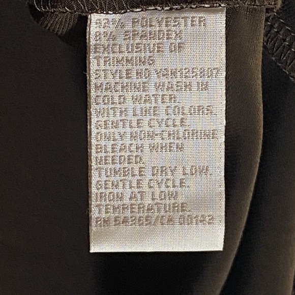 TanJay Top Womens Medium Brown Braided Chain Collar Short Sleeve Stretch Fun M - Picture 8 of 12